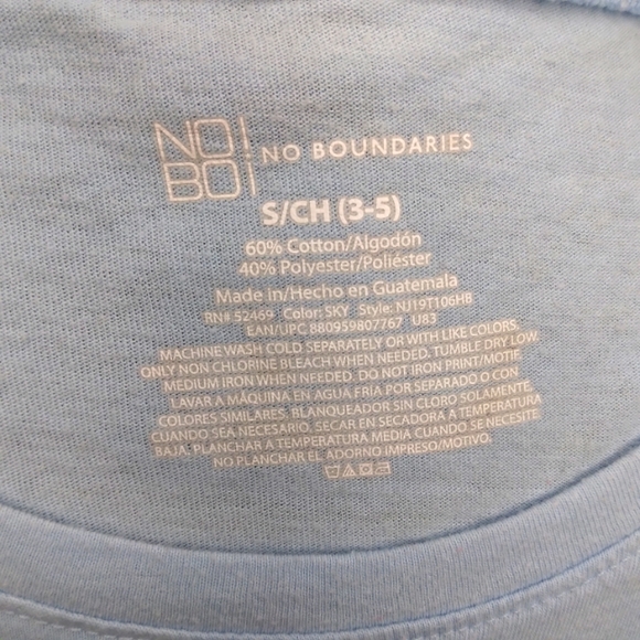 Lt. Blue Babydoll Tee Women's Small | No Boundaries - Picture 5 of 5